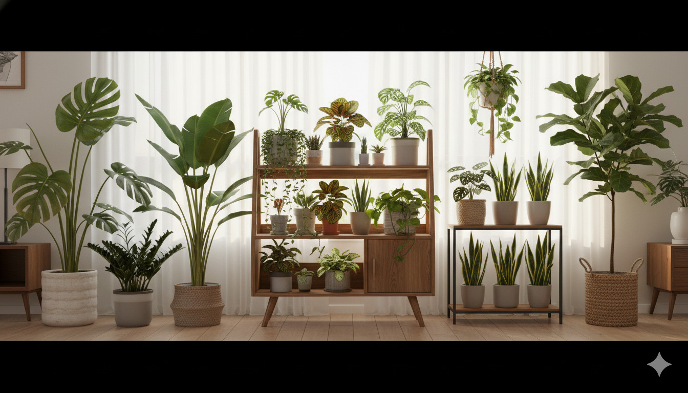Indoor plant collection